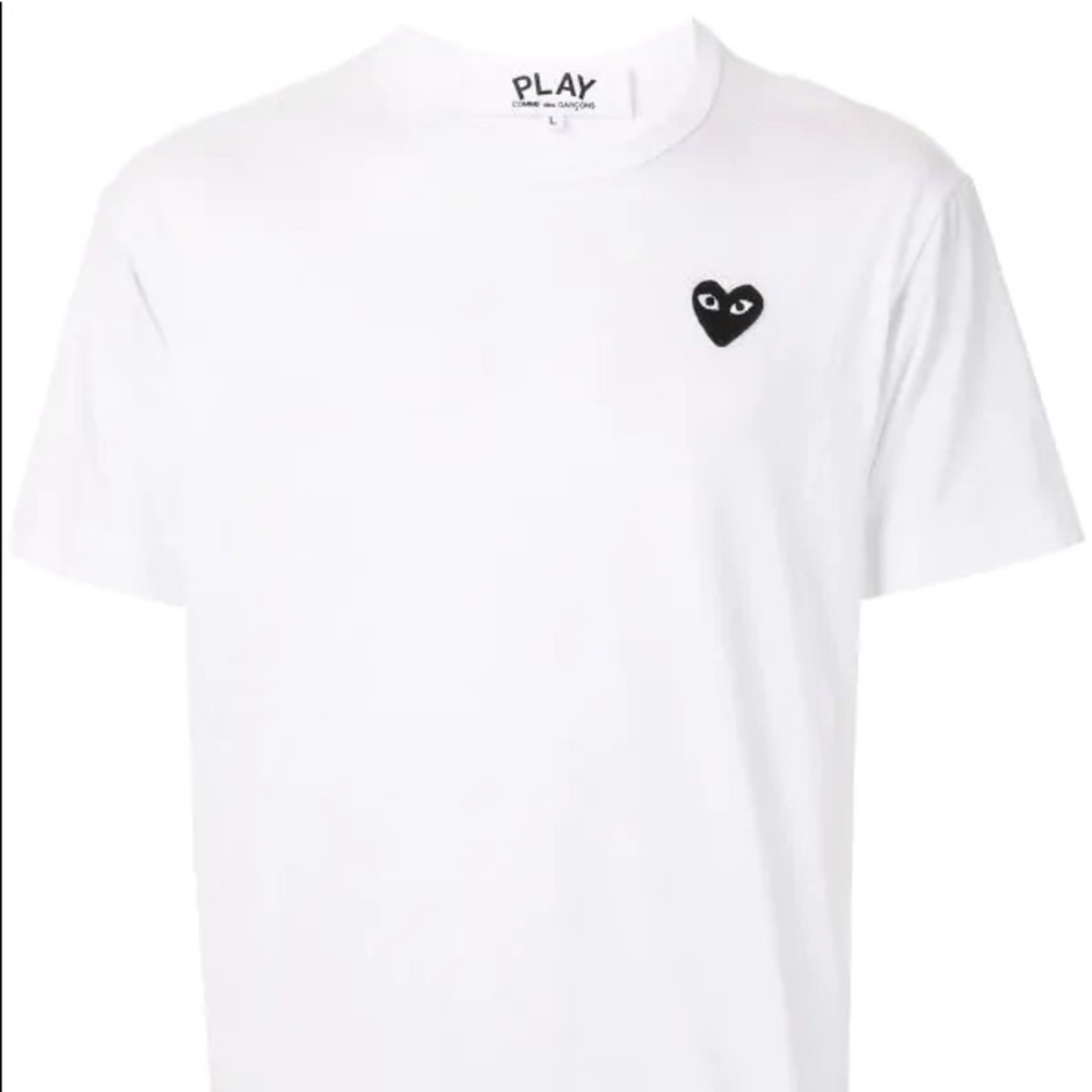 Comme Des Garçons Play- embroidered logo Tshirt
